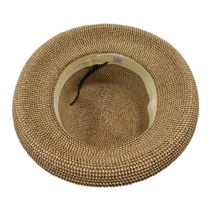 Up Turned Brim Hat with Ribbon Bow Kettle Brim Hat Jeanne Simmons Accessories