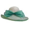 Up Turned Brim Layered Sinamay Hat Dress Hat Fashion Unique SDL007MT Mint