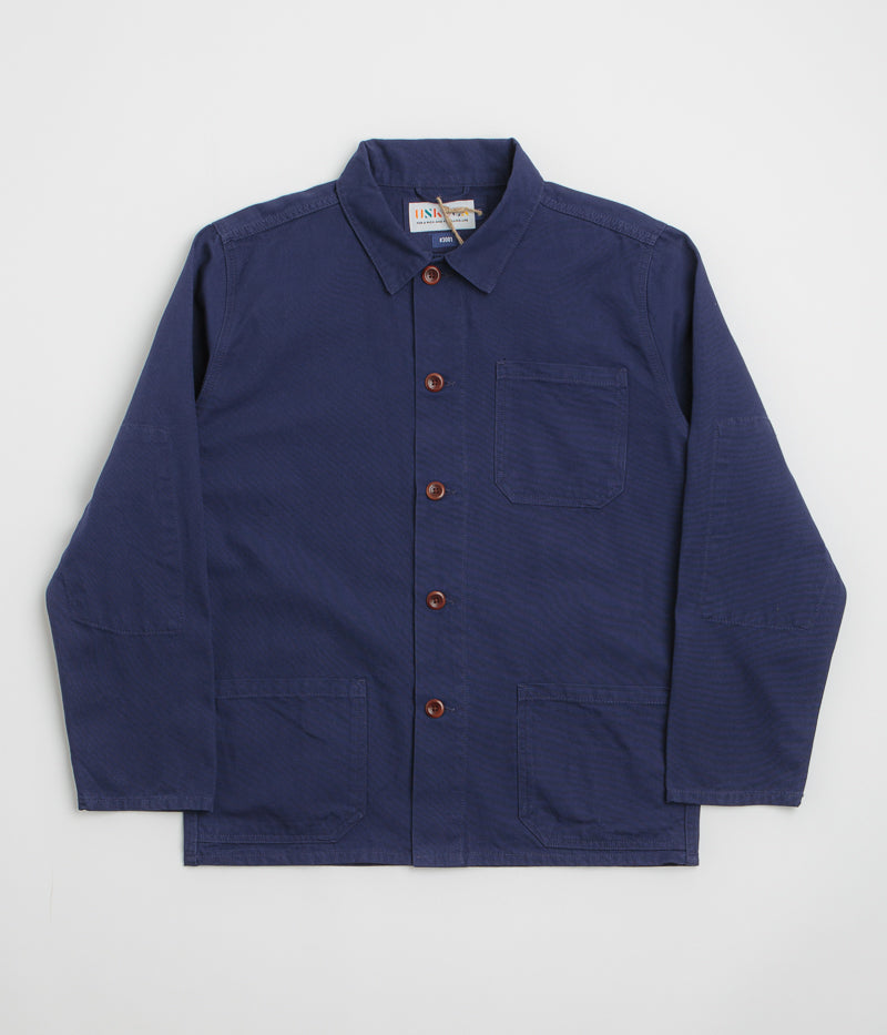 Uskees 3001 Buttoned Overshirt in Deep Indigo