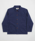 Uskees 3001 Buttoned Overshirt in Deep Indigo