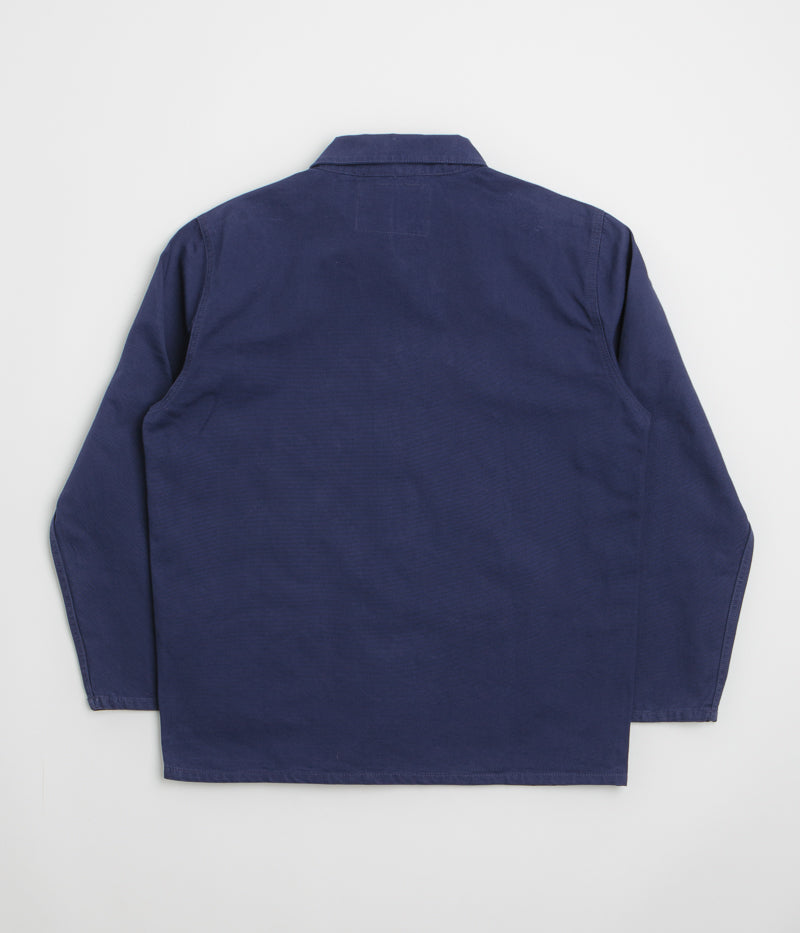 Uskees 3001 Buttoned Overshirt in Deep Indigo