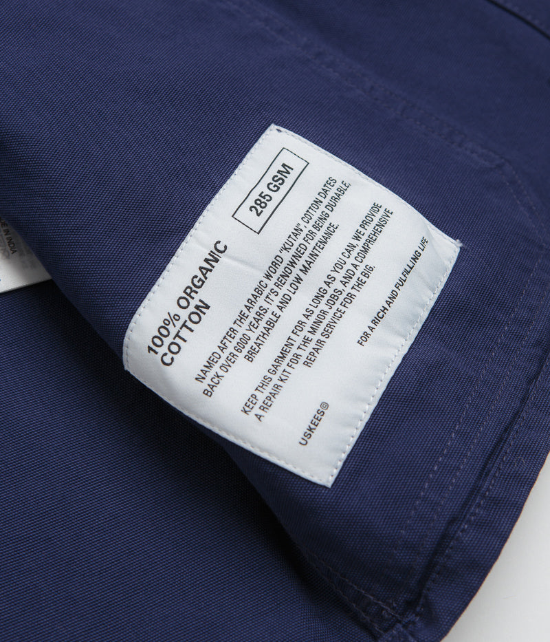 Uskees 3001 Buttoned Overshirt in Deep Indigo