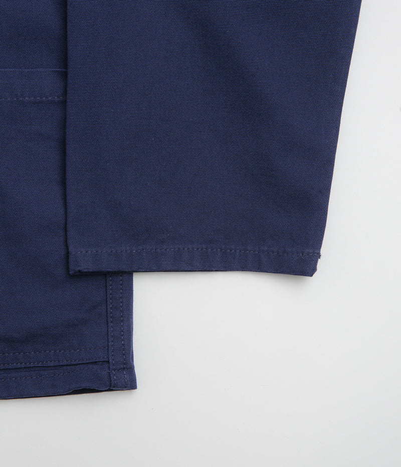 Uskees 3001 Buttoned Overshirt in Deep Indigo