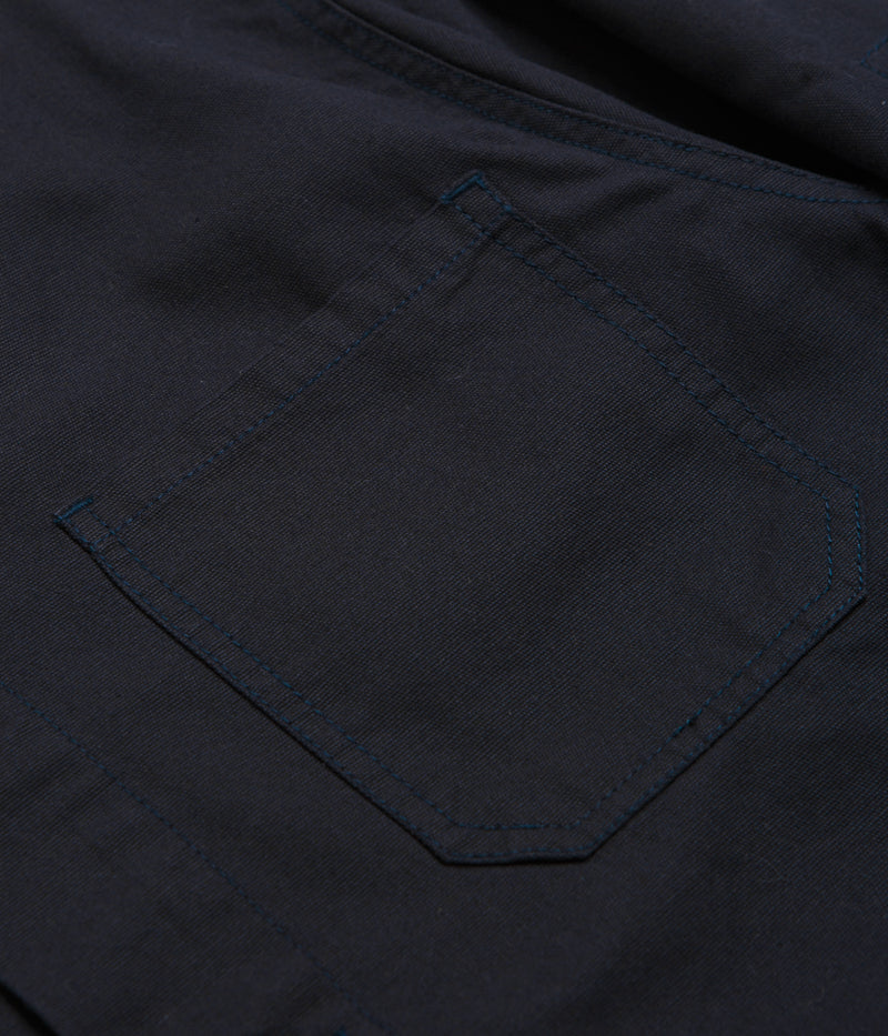 Uskees 3001 Buttoned Overshirt in Midnight Blue