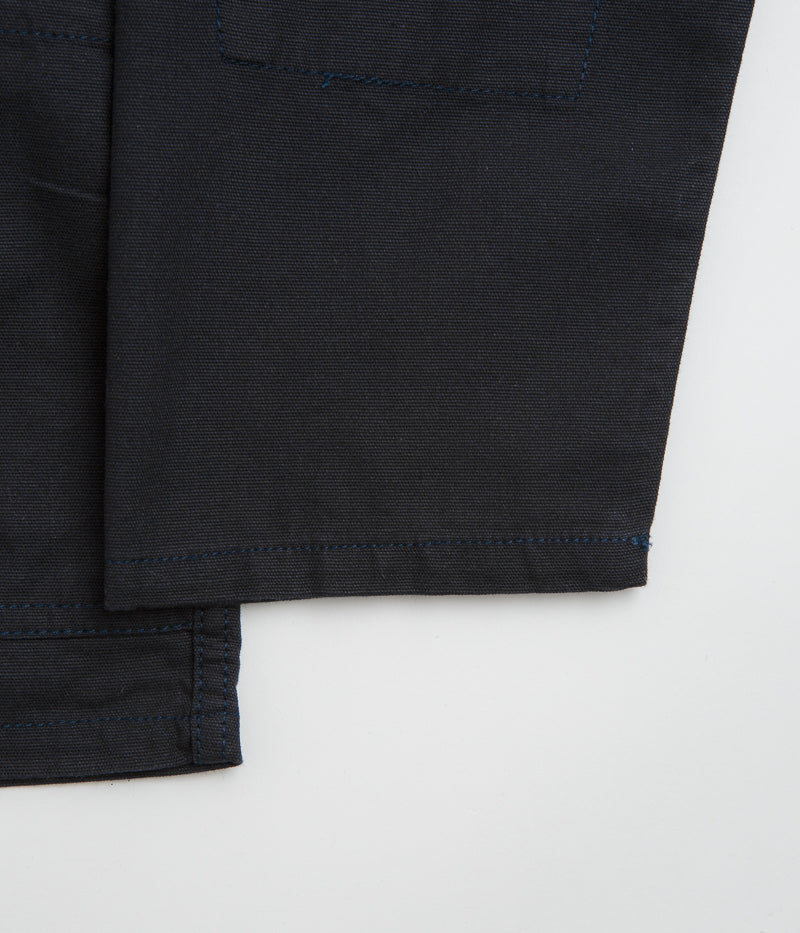 Uskees 3001 Buttoned Overshirt in Midnight Blue