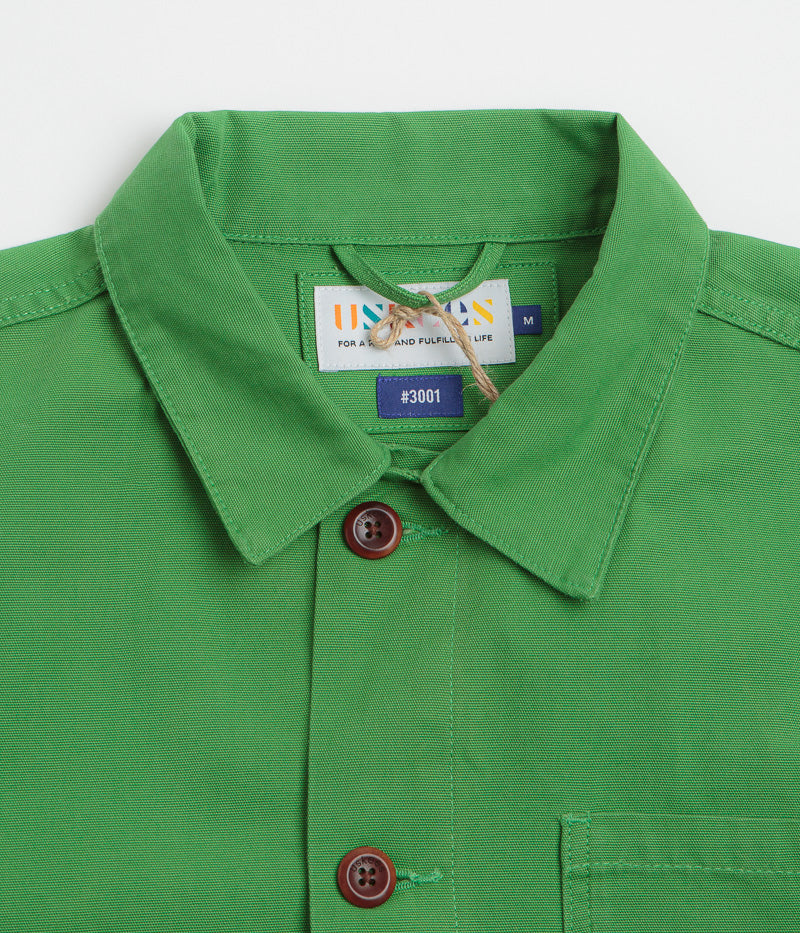 Uskees 3001 Buttoned Overshirt in Mint Green