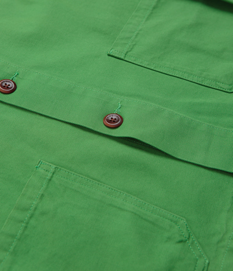 Uskees 3001 Buttoned Overshirt in Mint Green