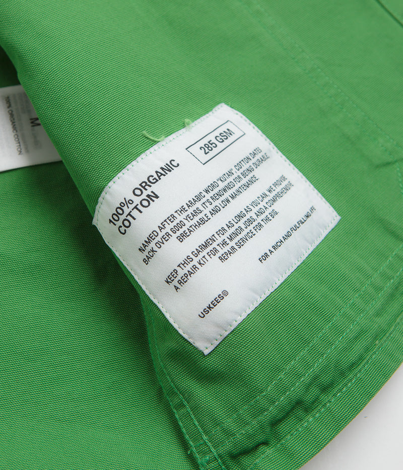 Uskees 3001 Buttoned Overshirt in Mint Green