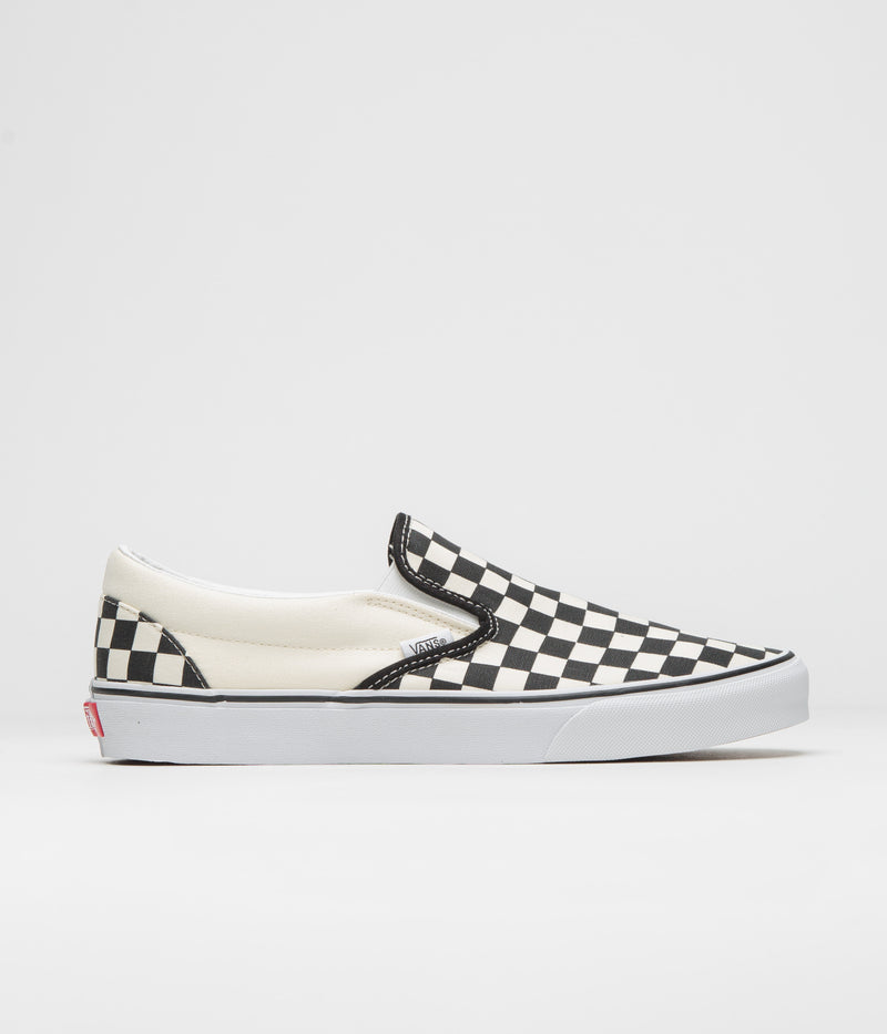 Vans Classic Slip-On Shoes in Black and White Checkerboard