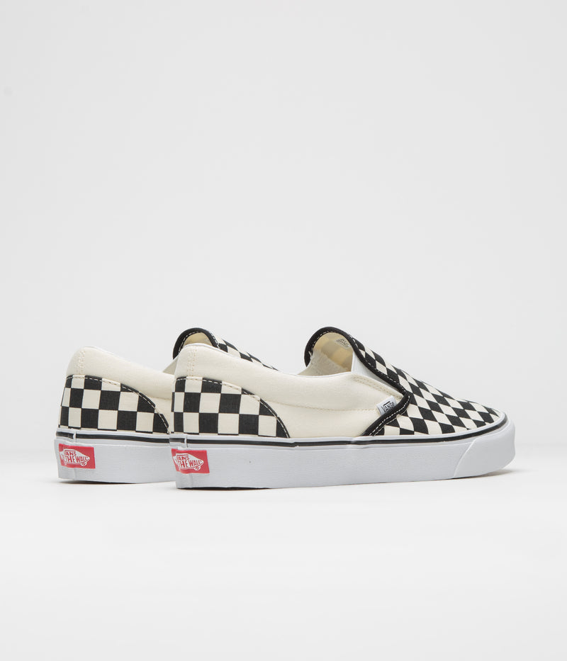 Vans Classic Slip-On Shoes in Black and White Checkerboard