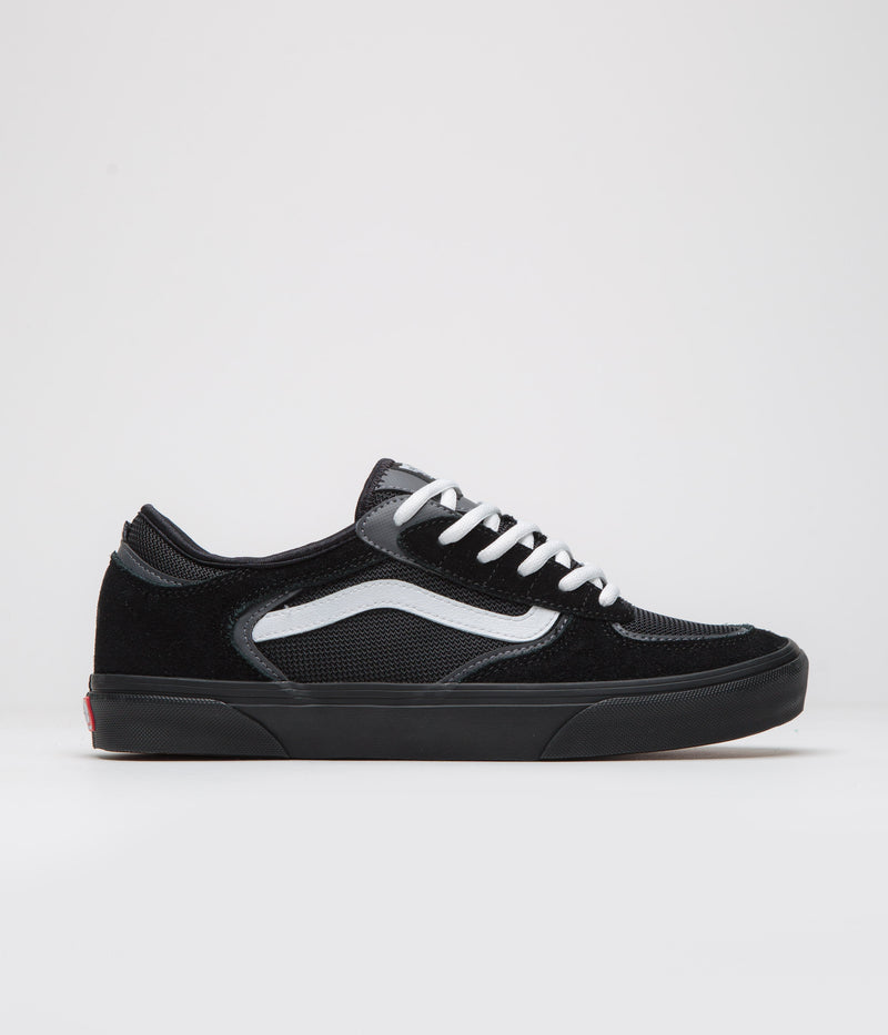 Vans Skate Rowley Shoes in Black and White / Black