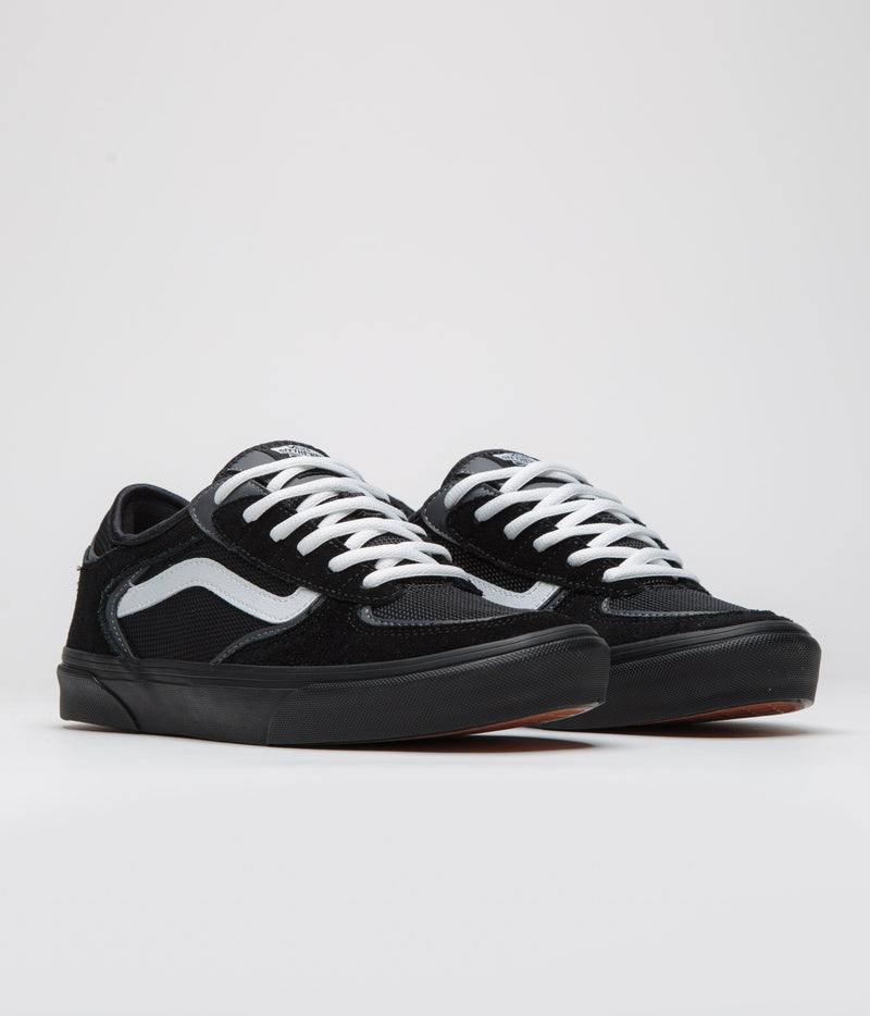 Vans Skate Rowley Shoes in Black and White / Black