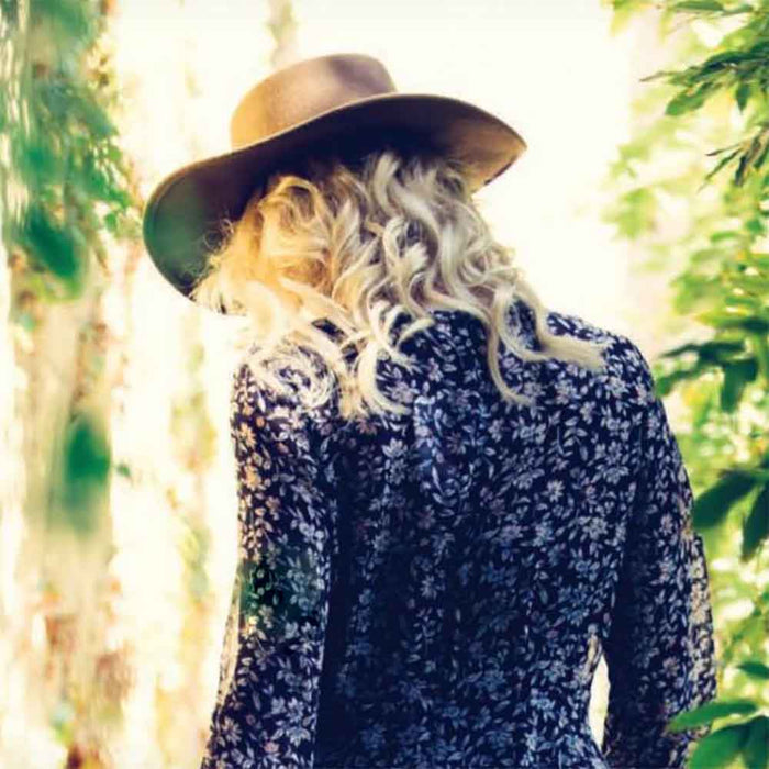 Vegan Leather Flat Brim Boater - Scala Hats Bolero Hat Scala Hats