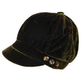 Velvet Slouchy Cap with Studds by JSA Cap Jeanne Simmons Accessories js4712 Olive