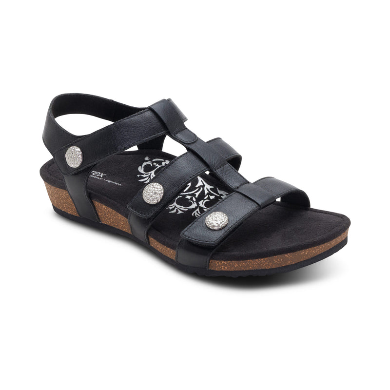 Veronica Arch Support Sandal #color_black