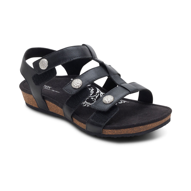 Veronica Arch Support Sandal #color_black