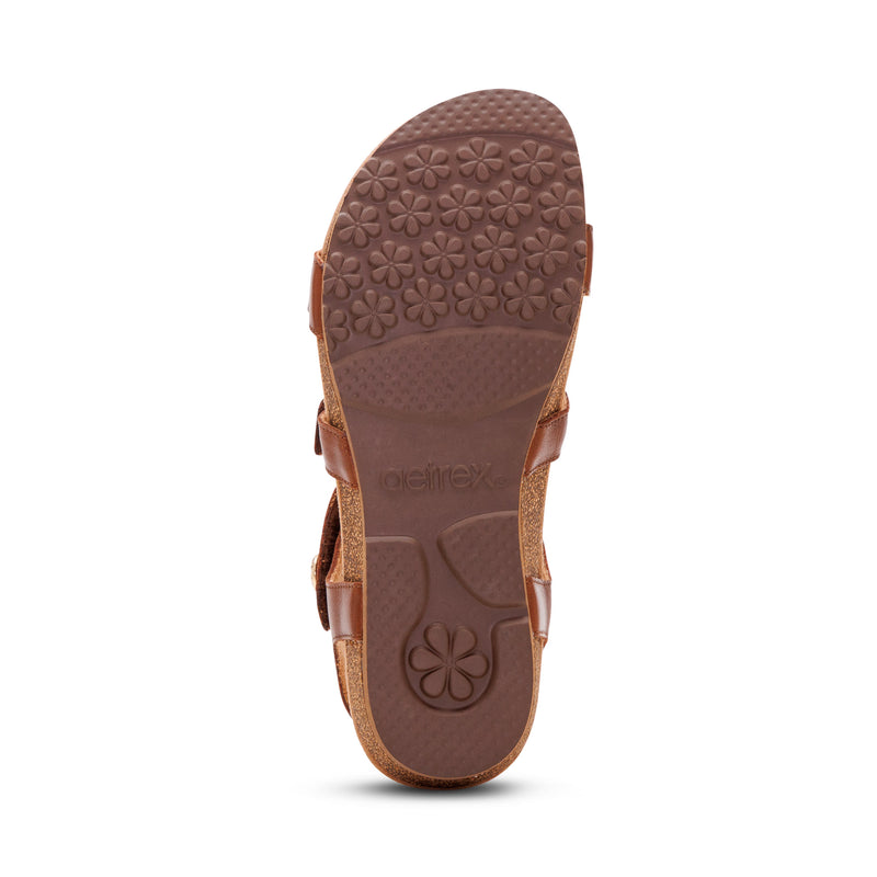 Veronica Arch Support Sandal #color_coffee