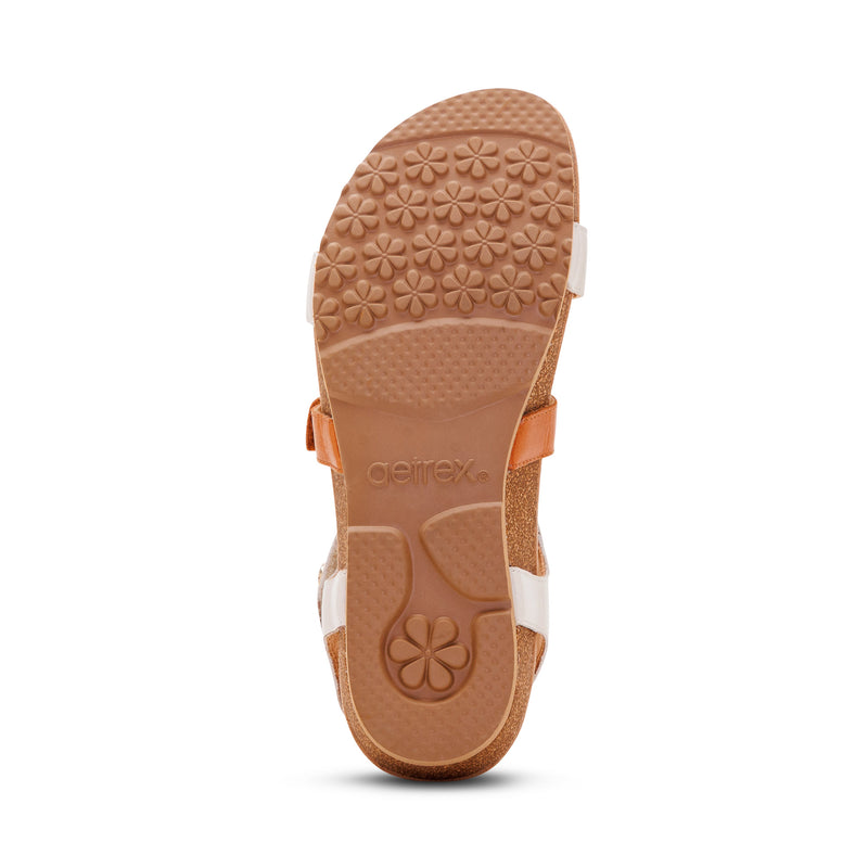 Veronica Arch Support Sandal #color_tan white multi