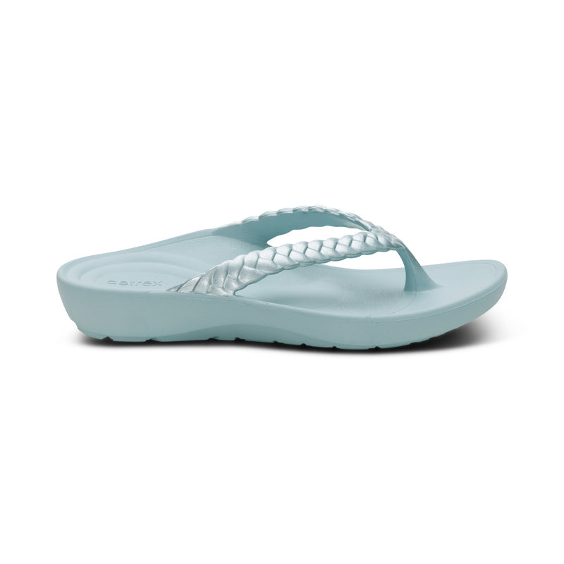 Vicki Braided Thong Sandal #color_mint gloss