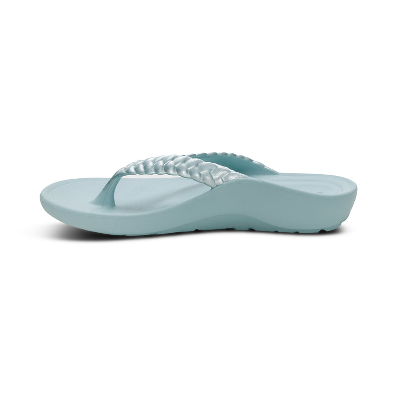 Vicki Braided Thong Sandal #color_mint gloss