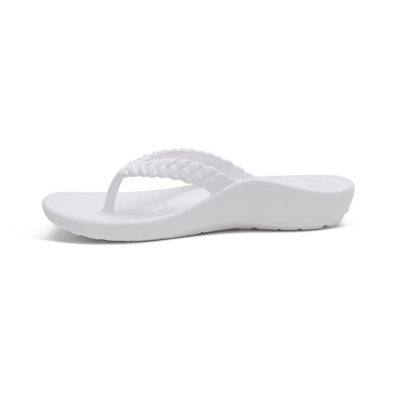 Vicki Braided Thong Sandal #color_white-gloss