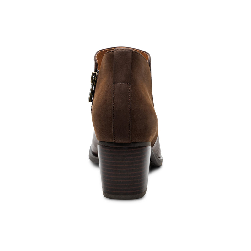 Victoria Short Bootie #color_dark brown