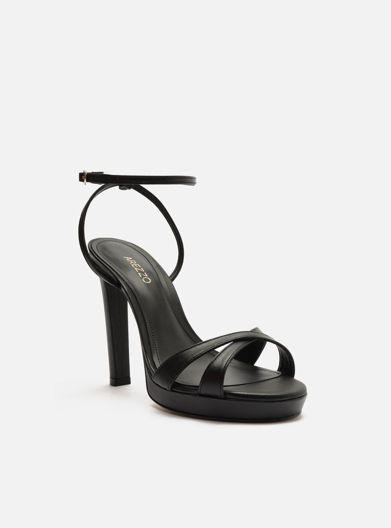 Vienna Leather Stiletto Sandal Sandals SPRING 25
