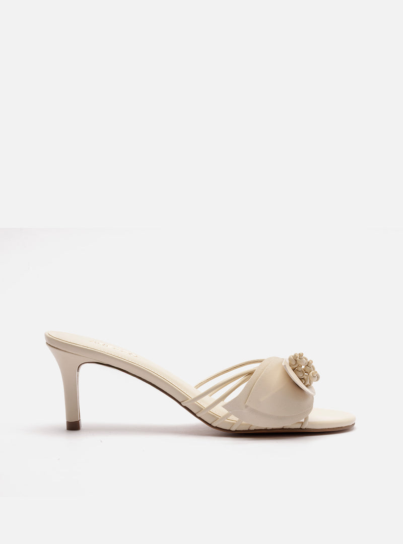 Viola Mid Stiletto Mule Nappa Leather Sandal Sandals R/26