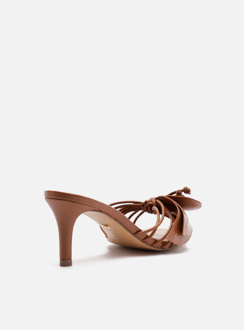 Viola Mid Stiletto Mule Nappa Leather Sandal Sandals R/26