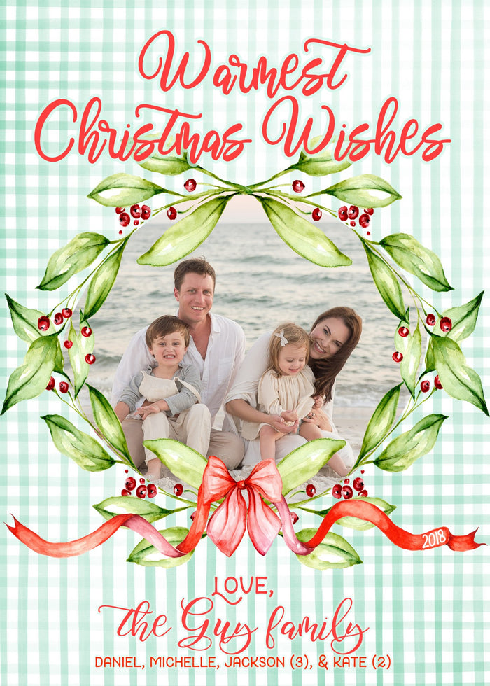 Warmest Christmas Wishes Family Card