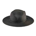 Water Repellent Black Straw Safari Hat - San Diego Hat Safari Hat San Diego Hat Company UBF11190SBLK Black M/L (58 cm)