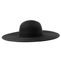 Water Repellent Black Straw Wide Brim Sun Hat - San Diego Hat Wide Brim Sun Hat San Diego Hat Company UBL6827OSBLK Black OS (23 3/8")