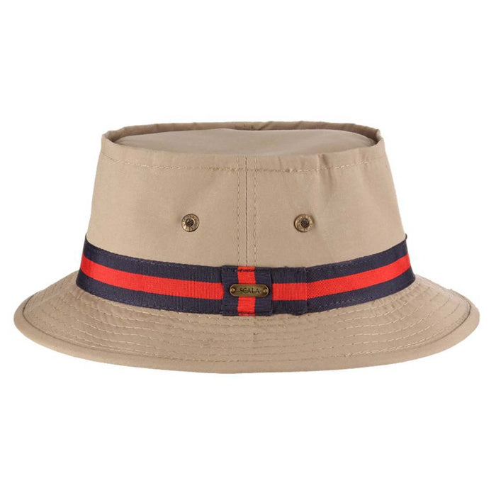 Water Repellent Cotton Packable Bucket Hat, M-2XL - Scala Hats Bucket Hat Scala Hats