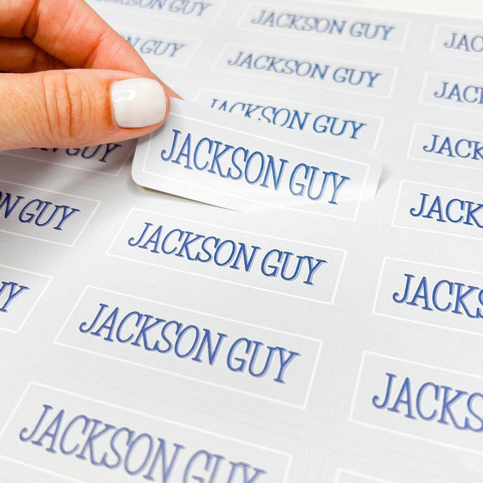 Water Resistant Labels - Pink Stripe