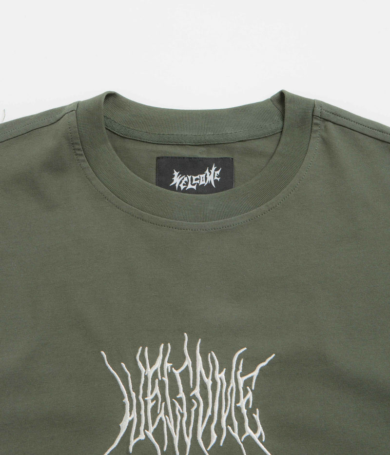 Welcome Chasm Layered Long Sleeve T-Shirt in Ivy