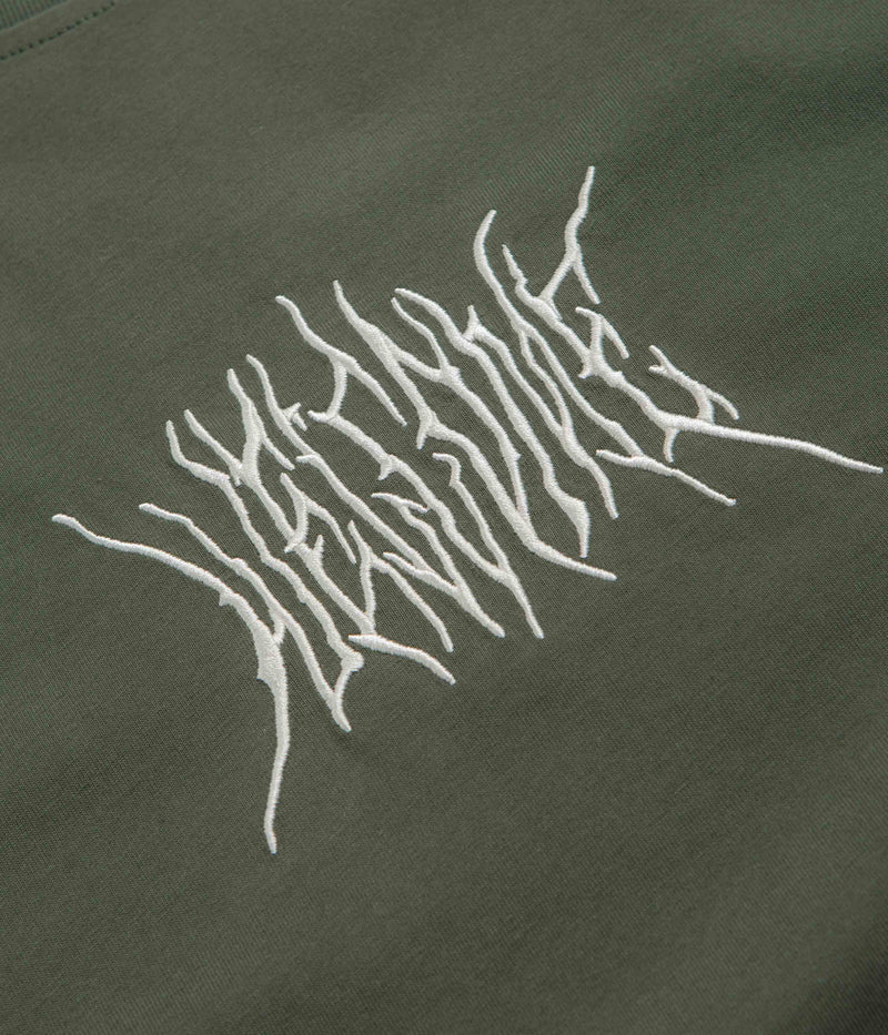 Welcome Chasm Layered Long Sleeve T-Shirt in Ivy