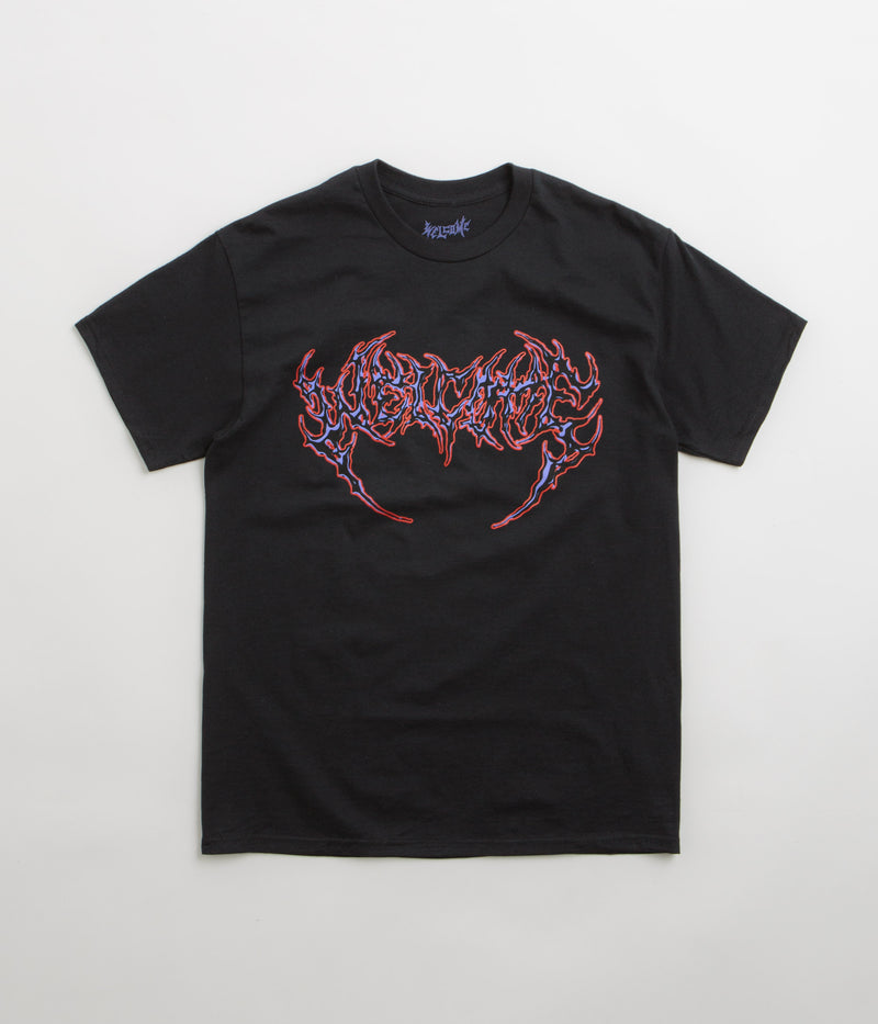 Welcome Fang T-Shirt in Black and Purple / Red