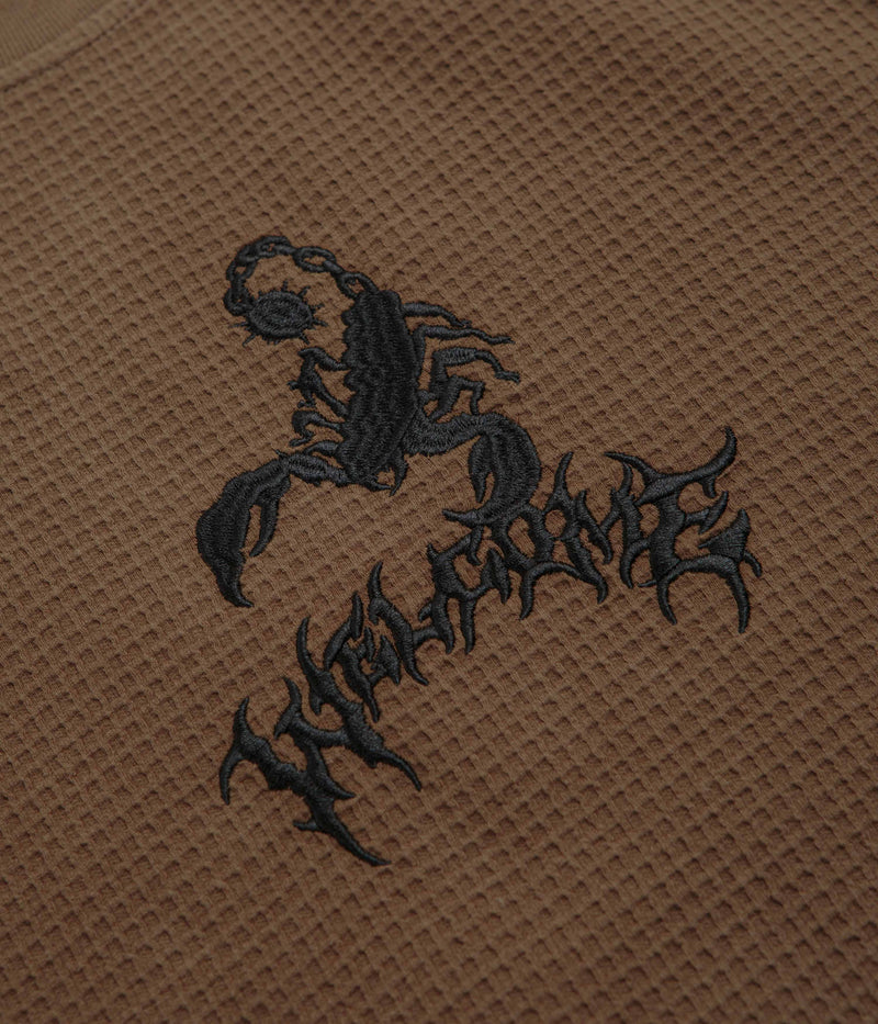 Welcome Stinger Waffle T-Shirt in Dark Chocolate