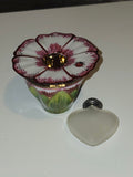 White and Pink Flower Perfume Limoges Box