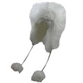 White Faux Fur Trapper Hat by JSA Trapper Hat Jeanne Simmons Accessories js4881 White