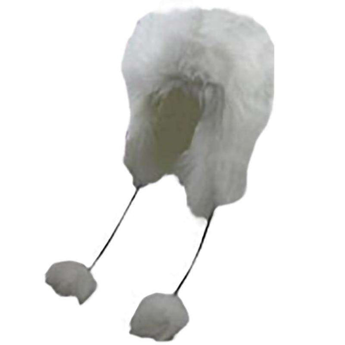 White Faux Fur Trapper Hat by JSA Trapper Hat Jeanne Simmons Accessories js4881 White