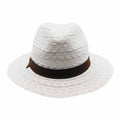White Lace Panama Hat - Brooklyn Hat Co Safari Hat Brooklyn Hat BKN1586 White M (57 cm)