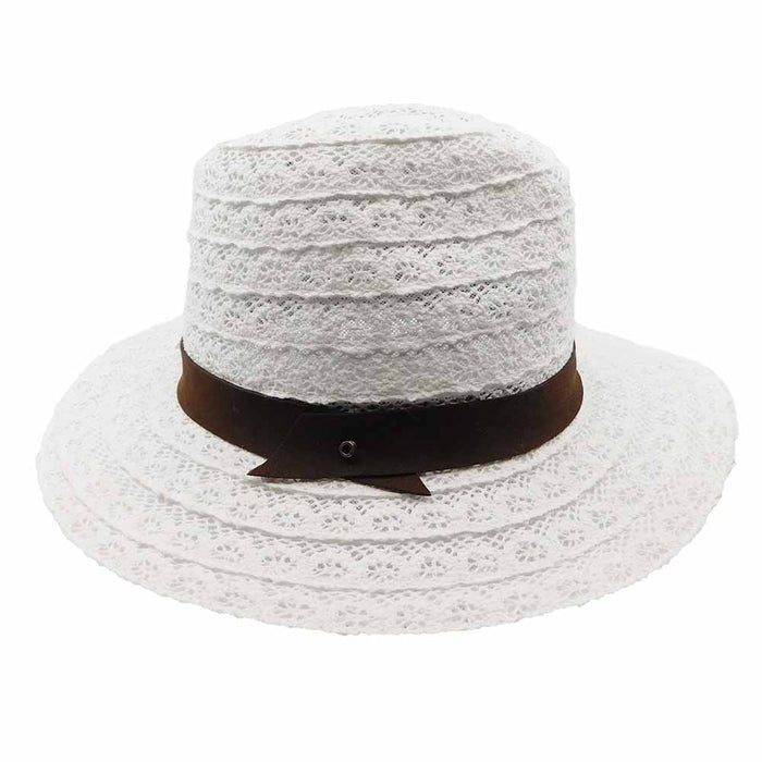 White Lace Panama Hat - Brooklyn Hat Co Safari Hat Brooklyn Hat