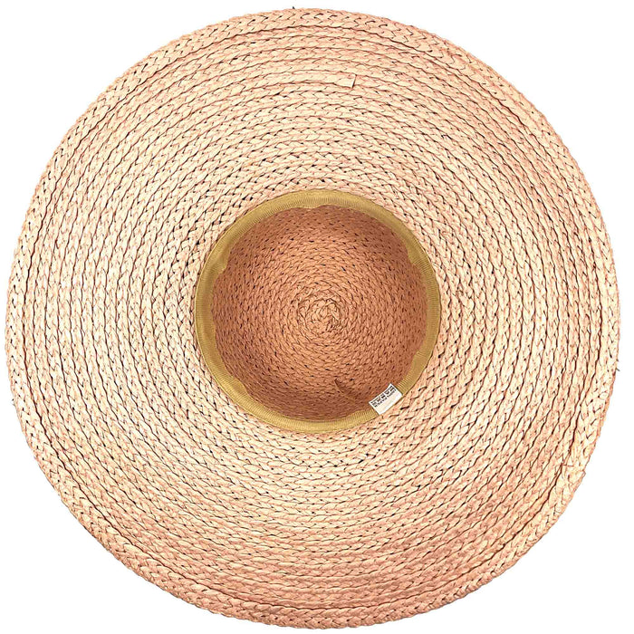 Wide Brim Braided Floppy Beach Hat for Large Heads - Fadivo Hats Wide Brim Sun Hat Fadivo New York