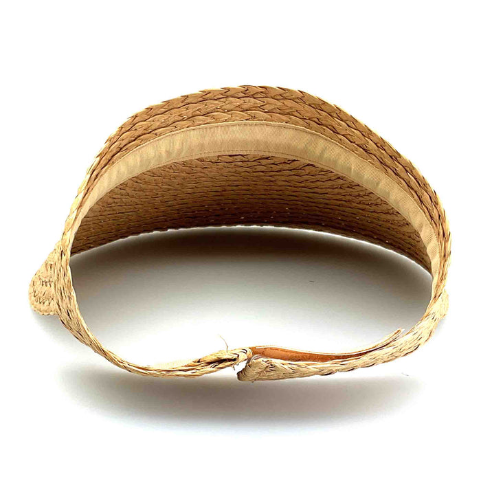 Wide Brim Braided Roll Up Sun Visor for Smaller Heads - Fadivo Hats Visor Cap Fadivo New York