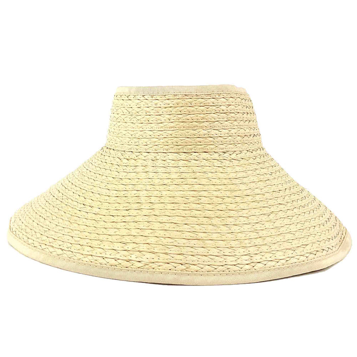 Wide Brim Braided Wrap Around  Sun Visor - Fadivo Hats Visor Cap Fadivo New York