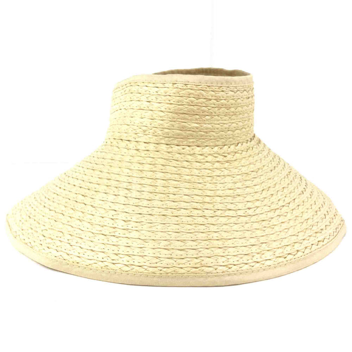 Wide Brim Braided Wrap Around  Sun Visor - Fadivo Hats Visor Cap Fadivo New York