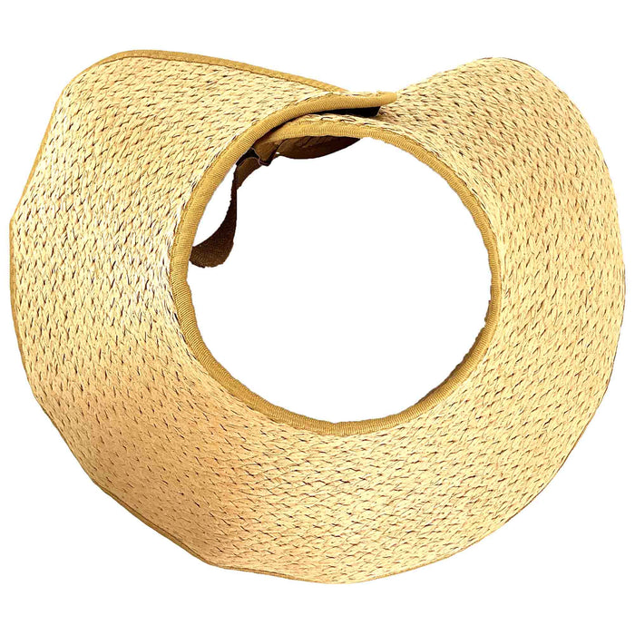 Wide Brim Braided Wrap Around  Sun Visor - Fadivo Hats Visor Cap Fadivo New York