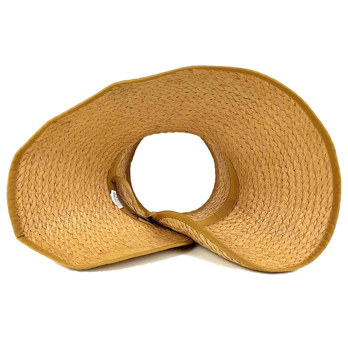 Wide Brim Braided Wrap Around  Sun Visor - Fadivo Hats Visor Cap Fadivo New York