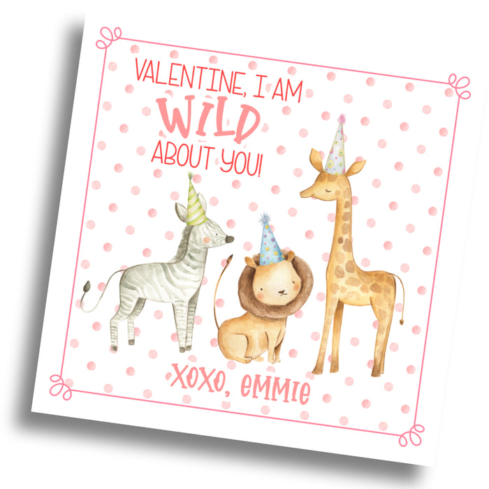 WILD Party Animals Valentine Card